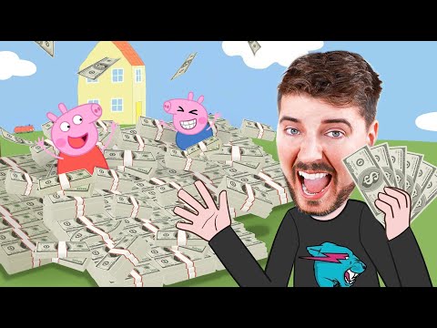 Mr Beast gives Freddy & Peppa a gift | Peppa Piggggggg Funny Animation