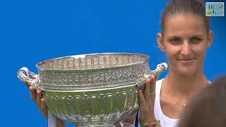 Karolina PLISKOVA vs Caroline WOZNIACKI Highlights | Final Aegon International Eastbourne 2017