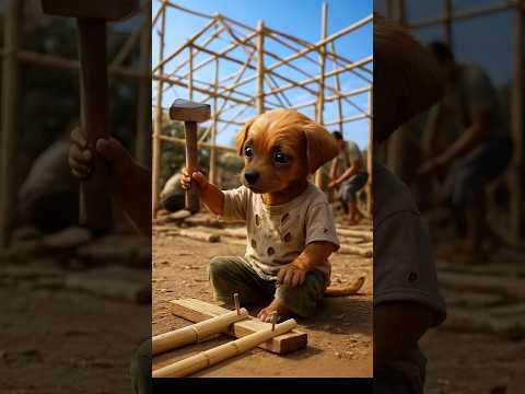 The poor puppy's father hit by a truck #animahal