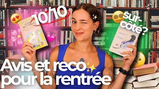 GROS RÉCAP LECTURE : TOPS & FLOPS SPÉCIAL RENTRÉE 📚🫢✨