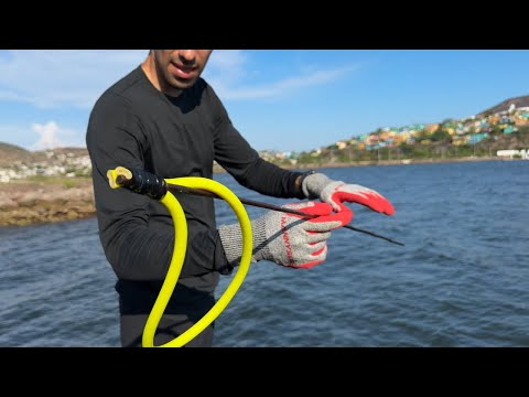 Pesca de Pargos con Arpon Casero