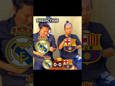 Upcoming El Clássico Barcelona vs Real Madrid Score Prediction 💯 #football #championsleague