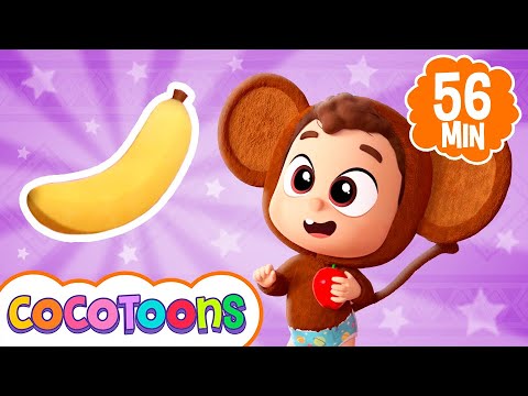 Maçãs e bananas 🍎🍌 e mais música infantil de Lea e Pop em português | Cocotoons Brasil