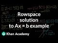 Understanding Null Space and Row Space