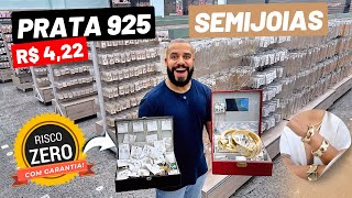 SEMIJOIAS e PRATA 925 | A MAIOR IMPORTADORA DO BRÁS SP FOLHEADOS ATACADO DIRETO DA FÁBRICA GARANTIA