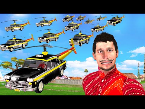 Flying Taxi Wala Desi Jugad Car Taxi Flying in Sky Hindi Kahaniya Hindi Moral Stories Hindi Stories