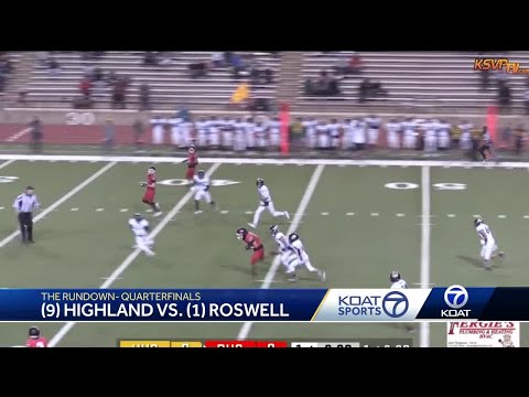 HS Football Playoffs: Highland vs. Roswell