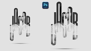 Simple way to create photo typography effect in Photoshop