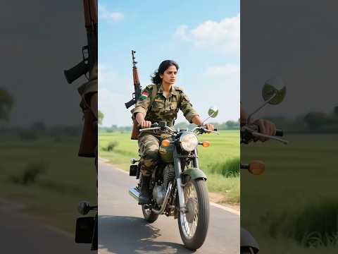 a indian woman army took all the revenge on all the black masked man finally 🏍️ ⚔️ #ai #soldier