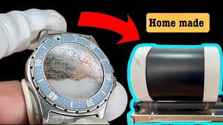 SANDBLASTING EXPERIMENT AT HOME  - watch restoration polishing tutorial