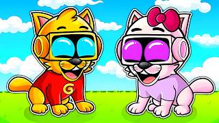 Nos CONVERTIMOS en una FAMILIA DE GATOS SPRUNKI en Roblox!