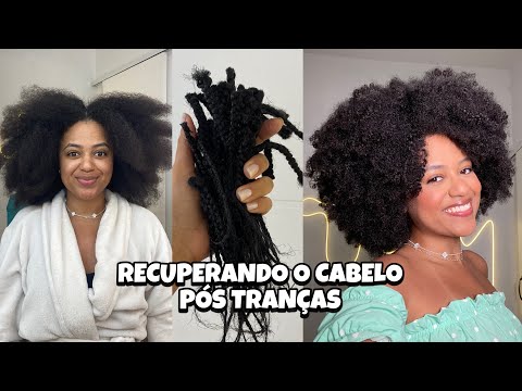 Rotina capilar recuperando o cabelo pós tranças 🛁🎀✨ TESTEI NOVEX RITUAL DORAMA