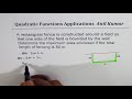 Maximizing Area of Rectangular Fences
