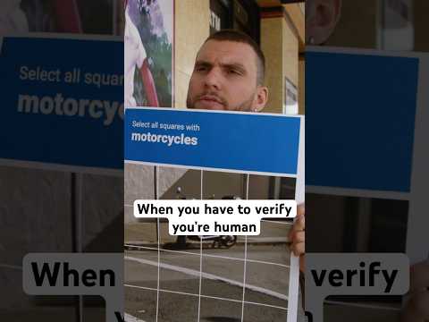 These CAPTCHA tests are getting out of hand. #robot #captcha #verification #relatable #comedyshow