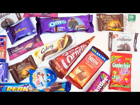 Candies, cornetto, chocolates ASMR