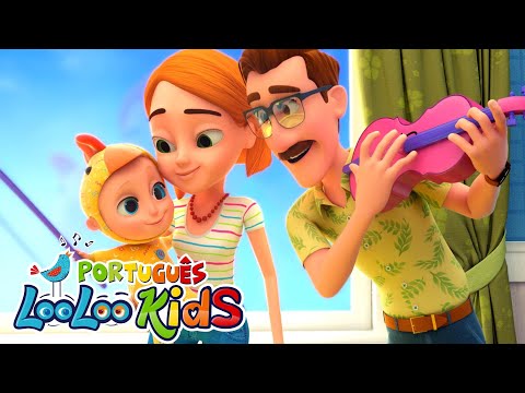 Galo Garnizé 🐔🎶 Canção Divertida com Papai e Mamãe – LooLoo Kids Português