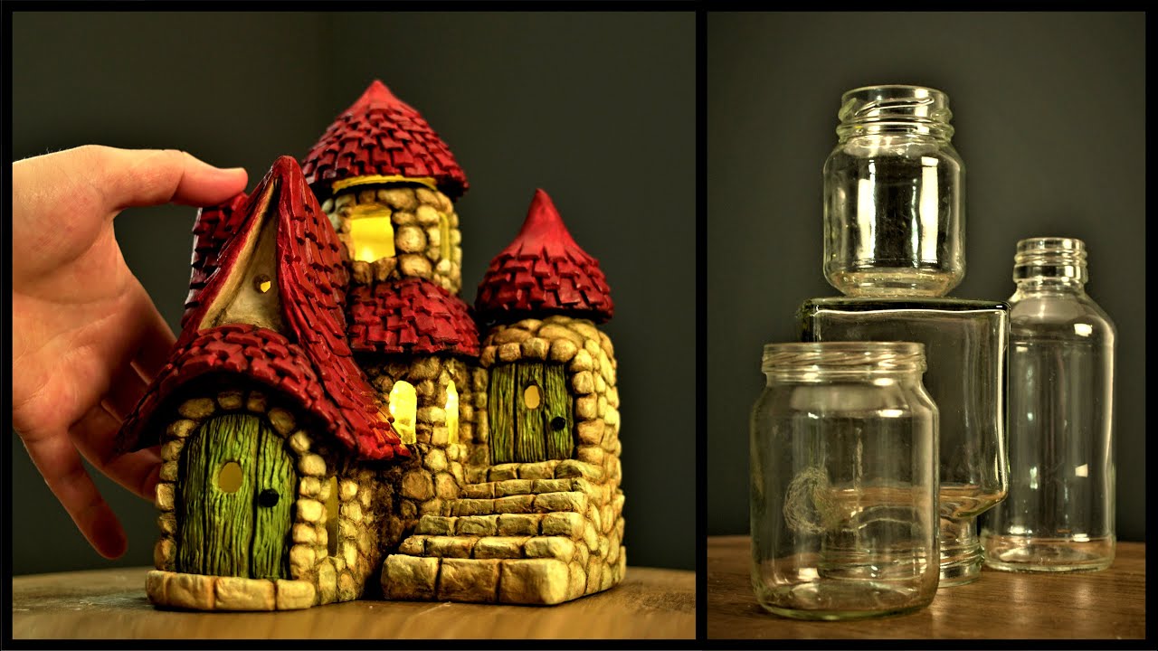 DIY Fairy Cottage Using Jars - Creative Mom