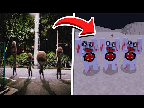 Eu fiz os Mobs em PERSONAGENS ASSUSTADORES no MINECRAFT