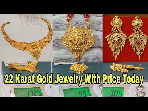 22 Karat Gold Jewelry With Price Today || 2025 Latest Gold Jewellery Collection