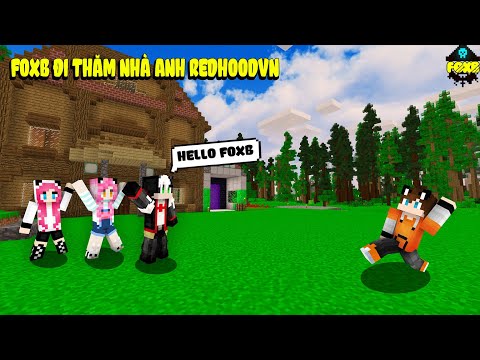 FOXB THỬ THÁCH TÌM NHÀ ANH REDHOODVN VÀ CHỊ MỀU ĐỂ TẶNG DƯA HẤU CỦA FOXB TRỒNG TRONG MINECRAFT
