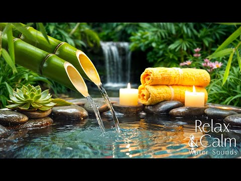 Música Relajante y Sonidos De Agua De Bambú Ayudan a Estabilizar La Mente y Restaurar La Salud