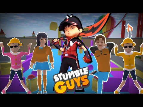 Gak Tau Jalan Pulang❗️Yuta Mio Ajak Boboiboy Halilintar Main Stumble Guys Lagi | Sakura Simulator