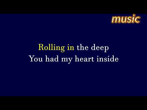 Rolling In The Deep _ Karaoke Version _ AdeleKTV 伴奏 no vocal 無人聲 music 純音樂 karaoke 卡拉OK 伴唱