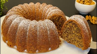 Torta d’autunno alle NOCI 🍂In soli 5 minuti! Si scioglie in bocca! Facilissima e Buonissima🤩
