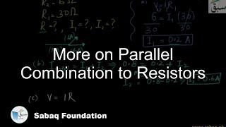 Problem 1-Parallel combination to Resistors