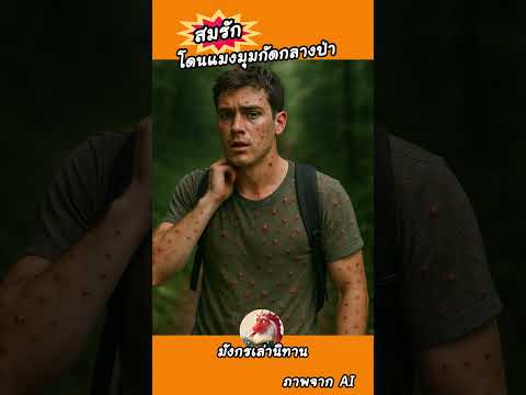 สมรักโดนแมงมุมกัดและเป็นซอมบี้ | #การ์ตูน #หลอน  #กาตูน #นิทาน #มังกรเล่านิทาน
