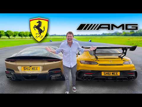 DRAG RACE: Ferrari 12CIlindri vs AMG GT Black Series