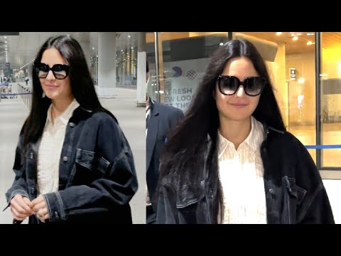 Katrina Kaif In Stylish Casual Look At Mumbai Airport