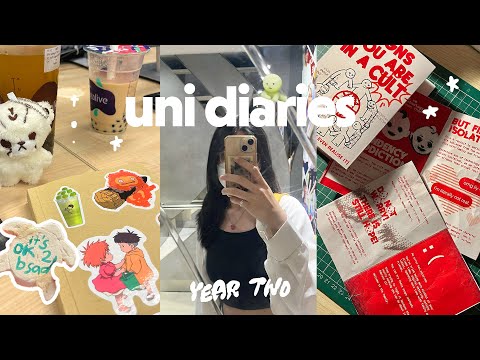 first few weeks of uni (struggling) as a design student 🍎 uni diaries vlog