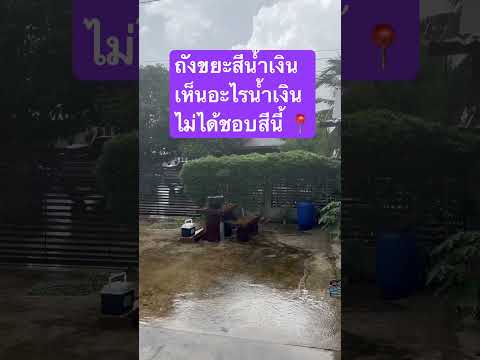 ถังขยะสีน้ำเงินเห็นอะไรน้ำเงินไม่ได้ชอบสีนี้ 📍