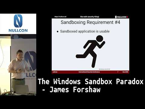 The Windows Sandbox Paradox | James Forshaw
