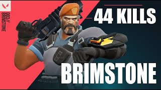 VALORANT - 44 KILL GAME - Brimstone Gameplay