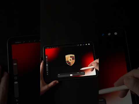 Best Porsche Gt3 Rs Animation 🤩 #porsche #procreate #speed #gt3rs