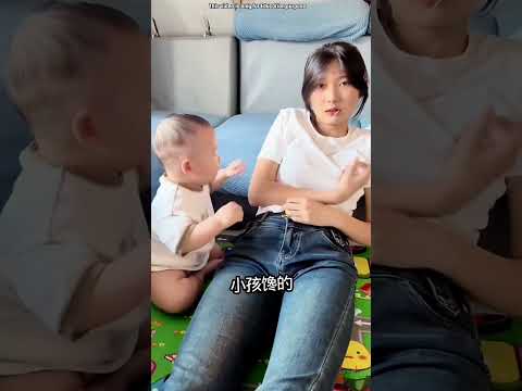 Child was pestering his mother a lot to drink milk 😲
