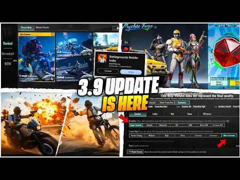 🔴 BGMI 3.9 UPDATE RELEASE DATE / SUPER SMOOTH GRAPHICS / BIG CHANGES BGMI 3.9 UPDATE