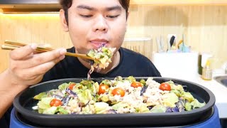 Mukbang Salad Tuna berasa jadi Kambing | Mukbang Sehat Ep.3