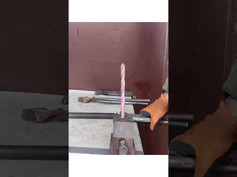 Restoring a drill bit into a sharp knife #challenge #diycrafts #experiment #restoration #renewing