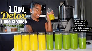 7 Day Detox Juice Cleanse for Weight Loss, Bloating & Clear Skin