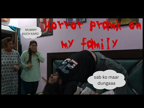 Ghost Prank on my whole family ll Scary Prank Il Don't try at Home ll Ghost in the House lI