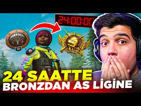 HESABIMIZIN BANI AÇILDI 🥹 !! 24 SAATTE AS LİGİNE ÇIKMAK (PART 2) | PUBG Mobile