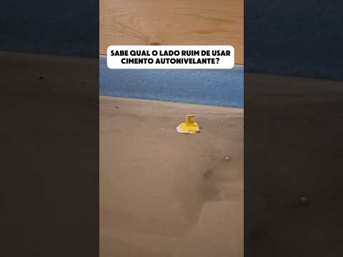 Sabe me dizer algum ponto negativo,para não usar cimento autonivelante?Se souber,diz aí!#shorts