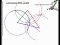 Constructing Perpendicular Bisectors and Circumscribed Circles