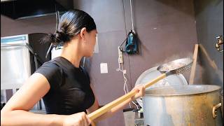 ギャル→モデル→現役女子大生ラーメン店主へ！一日１０時間以上働く１９歳ラーメン店主のハードな一日に密着！