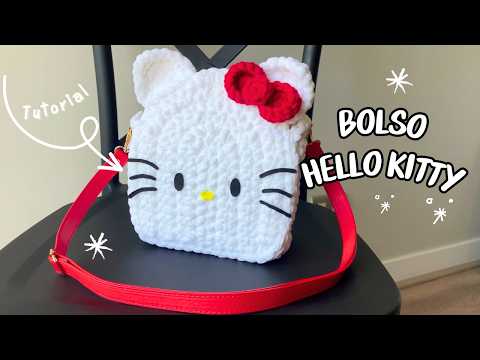 Bolso Hello Kitty Tejido paso a paso para principiantes| Tutorial Hebras Crochet