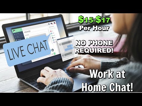 work at home online chat jobs