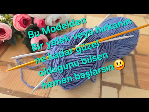 Bu örgü modeli hem kolay hem de hızlı, siz de yapabilirsiniz.🎉